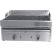Grelhador Industrial a Gás de 2 Zonas Profissional, Grill a Vapor com Bacia de Água, 15480 kcal/h, Potência de 18000 Watts (transporte incluído) - Refª 100207