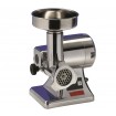 Moinho Triturador Industrial de Carne nº 8 Ralador com Grelha / Disco de 6 mm em Aço Inoxidável, 20 kg hora, 0,5 Hp (transporte incluído) - Refª 100443