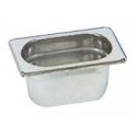 Cuba em Aço Inoxidável Polido GN 1/9 de 100 mm de Profundidade, Dimensões de 176x108x100 mm (LxPxA) - Refª 100652