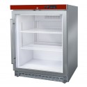 Armário de Refrigeração Industrial Ventilado de 150 Litros em Aço Inoxidável com Porta de Vidro Temperado, Temperaturas -1º +6º C (transporte incluído) - Refª 102505