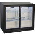Armário Frigorífico Ventilado para Latas e Garrafas com 2 Portas Deslizantes de Correr, 197 Litros, Temperaturas +1º +10º C (transporte incluído) - Refª 102772