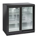 Armário Refrigerado Ventilado para Latas e Garrafas com 2 Portas Deslizantes de Correr, 201 Litros, Temperaturas +1º +10º C (transporte incluído) - Refª 100161