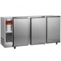 Bancada Industrial Refrigerada Ventilada com 3 Portas em Aço Inoxidável, 579 Litros, +1º +8º C (transporte incluído) - Refª 102291