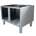 Bancada Aberta em Aço Inoxidável, Base de Suporte com 800x540x570 mm LxPxA (transporte incluído) - Refª 100056
