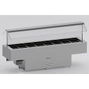 Buffett Refrigerado Ventilado em Aço Inoxidável, Ilha de refrigeração 8x GN 1/1 (transporte incluído) - Refª 102946
