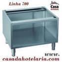 Base Aberta de Suporte para Linha 700 com 800 mm de Largura, Dimensões Totais de 800x595x600 mm LxPxA (transporte incluído) - Refª 100142