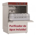 Máquina de Lavar Loiça Industrial Monofásica Profissional para Copos e Pequenos Pratos com Cestos de 400x400 mm e Purificador de Água (transporte incluído) - Refª 100189