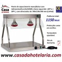 Ponte de Aquecimento de Comida com Infravermelhos 2x 250 Watts com Base Aquecida +30 +90° C (transporte incluído) - Refª 101029