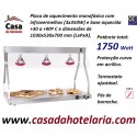 Ponte de Aquecimento Monofásica com Lâmpadas Infravermelhas 3x 250W e Base Aquecida +30 +90° C (transporte incluído) - Refª 101030