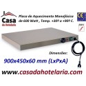 Placa de Aquecimento Monofásica, 900x450x60 mm LxPxA, 600 Watt, +30º +90º C (transporte incluído) - Refª 101034