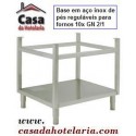 Base de Suporte Robusta em Inox para Fornos 10x GN 2/1 (transporte incluído) - Refª 101352