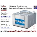 Máquina de Vácuo Profissional com Barra de Selagem de 450 mm e Bomba de 20 / 24 m3/h (transporte incluído) - Refª 101366