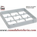 Extensor com Grelha 3x3 para 9 Copos Ø 150 mm - Refª 101408