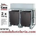 Carros Contentores para Reserva de Gelo 2x 108 kg (transporte incluído) - Refª 101444