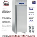 Armário Refrigerado Industrial para Pastelaria em Aço Inoxidável para 20x 600x400 mm, 2 níveis Higrométricos, 700 Litros, -2º +8º C (transporte incluído) - Refª 101605