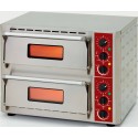 Forno de Pizzas Elétrico Monofásico com 2 Câmaras Ø 430 mm, Potência de 6000 Watts, +350°C (transporte incluído) - Refª 101720