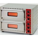 Forno de Pizzas Eléctrico Monofásico com 2 Câmaras Ø 430 mm, Potência de 6000 Watts, 0° +350°C (transporte incluído) - Refª 101720