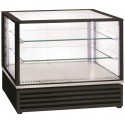 Vitrina Refrigerada Ventilada Panorâmica de 3 Níveis em Cor Preta com Portas Deslizantes, +2º +10º C (transporte incluído) - Refª 102335