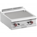 Placa de Grelhar Industrial a Gás Lisa de 2 Zonas, Chapa Fry Top Dupla Profissional (transporte incluído) - Refª 100099