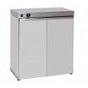 Armário Aquecido Monofásico, Estufa com 2 Portas para 120 Pratos com Diâmetro até 340 mm, +90º C, 1500 Watts (transporte incluído) - Refª 102801