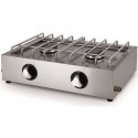 Fogão Industrial a Gás de Bancada ECONÓMICO com 2 Bocas, 5676 kcal/h, Potência Total dos Queimadores de 6600 Watts (transporte incluído) - Refª 102056