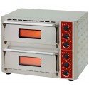 Forno de Pizza Elétrico Monofásico com 2 Câmaras para Pizzas até Ø 430 mm, 6000 Watts (transporte incluído) - Refª 101720