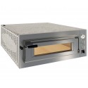 Forno de Pizza Elétrico Industrial Trifásico com Porta de Vidro para 6x Pizzas Ø 350 mm, 7550 Watts (transporte incluído) - Refª 102862