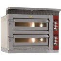 Forno de Pizzas Industrial Elétrico Trifásico para 2x 6 Pizzas Ø 350 mm, 17600 Watts, +400° C (transporte incluído) - Refª 100956