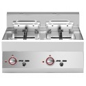 Fritadeira Eléctrica Industrial Trifásica com 2 Cubas de 10 +10 Litros, 15000 Watts (transporte incluído) - Refª 100020