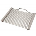 Grelha em Aço Inoxidável com 690x470 mm (LxP) para Grelhador de Gás com Grill a Vapor (transporte incluído) - Refª 100703