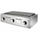 Grelhador Industrial a Gás de Pedra Lávica de 3 Zonas com 900x500x280 mm (LxPxA), 16779 kcal/h, Potência de 19500 Watts (transporte incluído) - Refª 102717