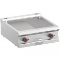 Placa de Grelhar Industrial Elétrica Lisa de 2 Zonas Lisa e com Ranhuras, Grelhador com Chapa Frytop Dupla Profissional (transporte incluído) - Refª 100110