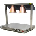 Placa de Aquecimento de Alimentos Profissional com 2 Lâmpadas de Infravermelhos (transporte incluído) - Refª 102938