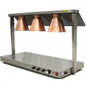 Placa de Aquecimento de Alimentos Profissional com 3 Lâmpadas de Infravermelhos (transporte incluído) - Refª 102939