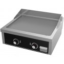 Placa de Grelhar Industrial Elétrica Trifásica de 2 Zonas com Chapa Fry Top Lisa com Espessura de 15 mm, Potência de 9000 Watts, +100º +300º C (transporte incluído) - Refª 102148