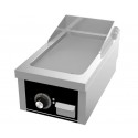 Placa de Grelhar Industrial Elétrica Trifásica com Chapa Fry Top Lisa com Espessura de 15 mm, Potência de 4500 Watts, +100º +300º C (transporte incluído) - Refª 102144
