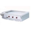 Fogão a Gás Industrial Asiático de Placa Profissional Teppanyaki com 3 Zonas, Chapa com Superfície Aquecida de 1150x525 mm (LxP), 18060 kcal/h, Potência de 21000 Watts (transporte incluído) - Refª 100412