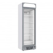 Armário Congelador Profissional, Arca Frigorífica de Congelação Branca com Porta de Vidro e Caixa de Luz, -24º -18º C (transporte incluído) - Refª 102981