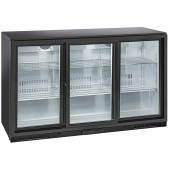 Armário Refrigerado Ventilado para Latas e Garrafas com 3 Portas Deslizantes de Correr, 320 Litros, Temperaturas +1º +10º C (transporte incluído) - Refª 100162