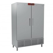 Armário Refrigerado Ventilado em Aço Inoxidável de 2 Portas, Frigorífico Industrial de 1100 Litros, Refrigeração de 0º + 8º C (transporte incluído) - Refª 101445