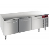 Base de Apoio à Cozinha Industrial, Bancada Refrigerada com 3 Grandes Gavetas, -2º +8º C (transporte incluído) - Refª 100051