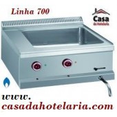 Banho Maria Industrial Elétrico Monofásico GN 2/1 com Saída de Drenagem da Linha 700, 3000 Watts (transporte incluído) - Refª 100119