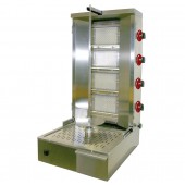 Grelhador Industrial a Gás Kebab com Espeto de 800 mm, 40 a 55 kg, 12040 kcal/h, Potência de 14000 Watts (transporte incluído) - Refª 100195