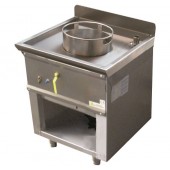 Fogão a Gás Asiático WOK Industrial Monolume com Queimador de Ø 290 mm em Armário Aberto, 20845 Kcal/h, Potência de 23800 Watts (transporte incluído) - Refª 100389