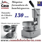 Máquina Formadora de Hambúrgueres Manual até Ø 130 mm (transporte incluído) - Refª 100476