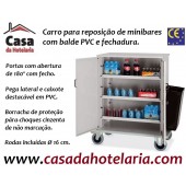 Carro para Reposição de Minibares, Dimensões de 1000x640x1250 mm LxPxA (transporte incluído) - Refª 100801