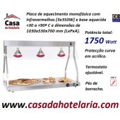 Ponte de Aquecimento Monofásica com Lâmpadas Infravermelhas 3x 250W e Base Aquecida +30 +90° C (transporte incluído) - Refª 101030