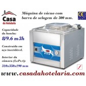 Máquina de Vácuo Profissional com Barra de Selagem de 300 mm e Bomba de 8 / 9.6 m3h, Tampa Saliente (transporte incluído) - Refº 101344