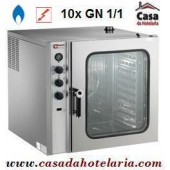 Forno de Convecção a Gás de 10 Níveis GN 1/1 Industrial (transporte incluído) - Refª 101363