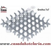 Grelha Divisória 7x7 para 49 Copos de Ø 62 mm (versão para cesto 500x500) - Refª 101399